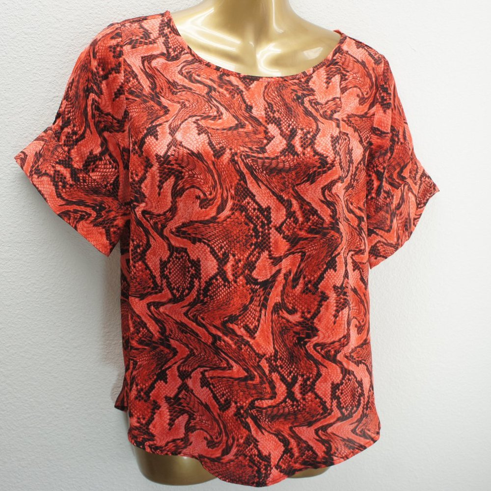 Michael Kors Snake Print Top Sz S